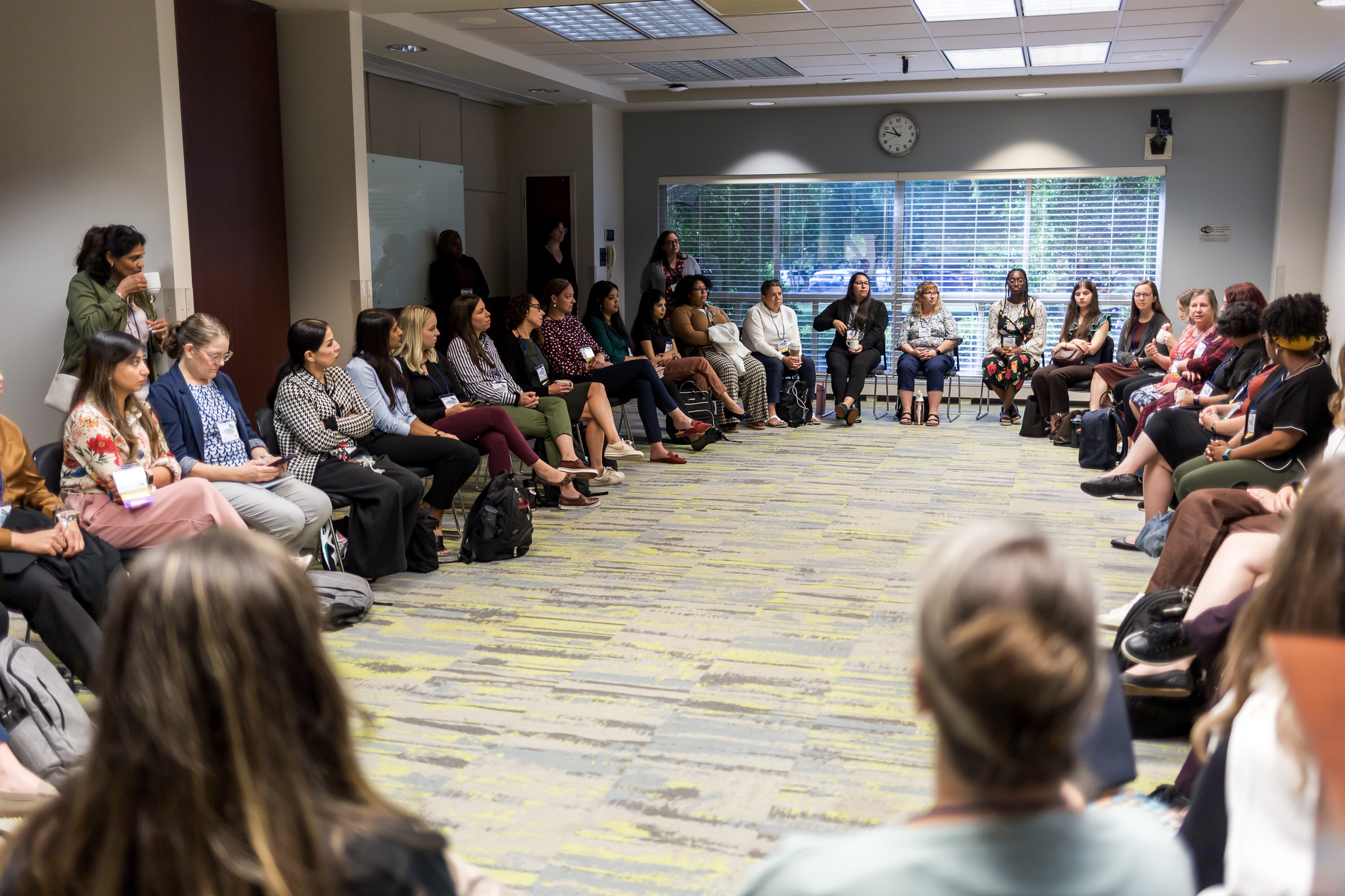 A full house for the Women in Analytics roundtable, led by Hetal Rupani